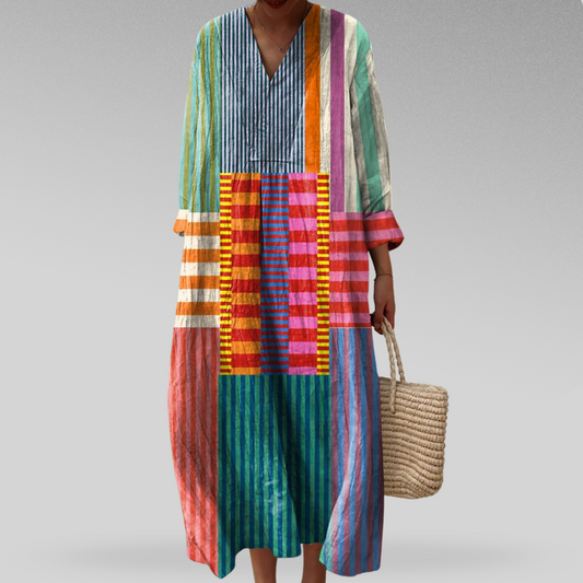 GENEVIÈVE | Robe Géométrique Élégante
