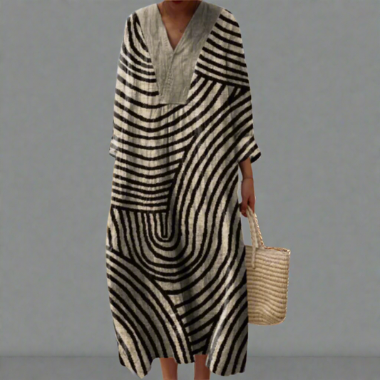 LISETTE | Robe Géométrique Élégante
