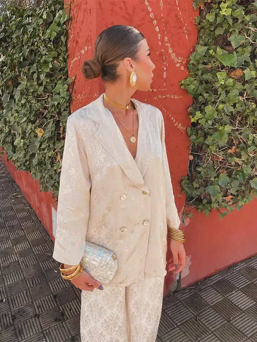ALICE | Blazer Élégant en Jacquard