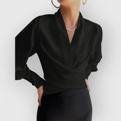 AURÉLIE | Blouse à manches bouffantes