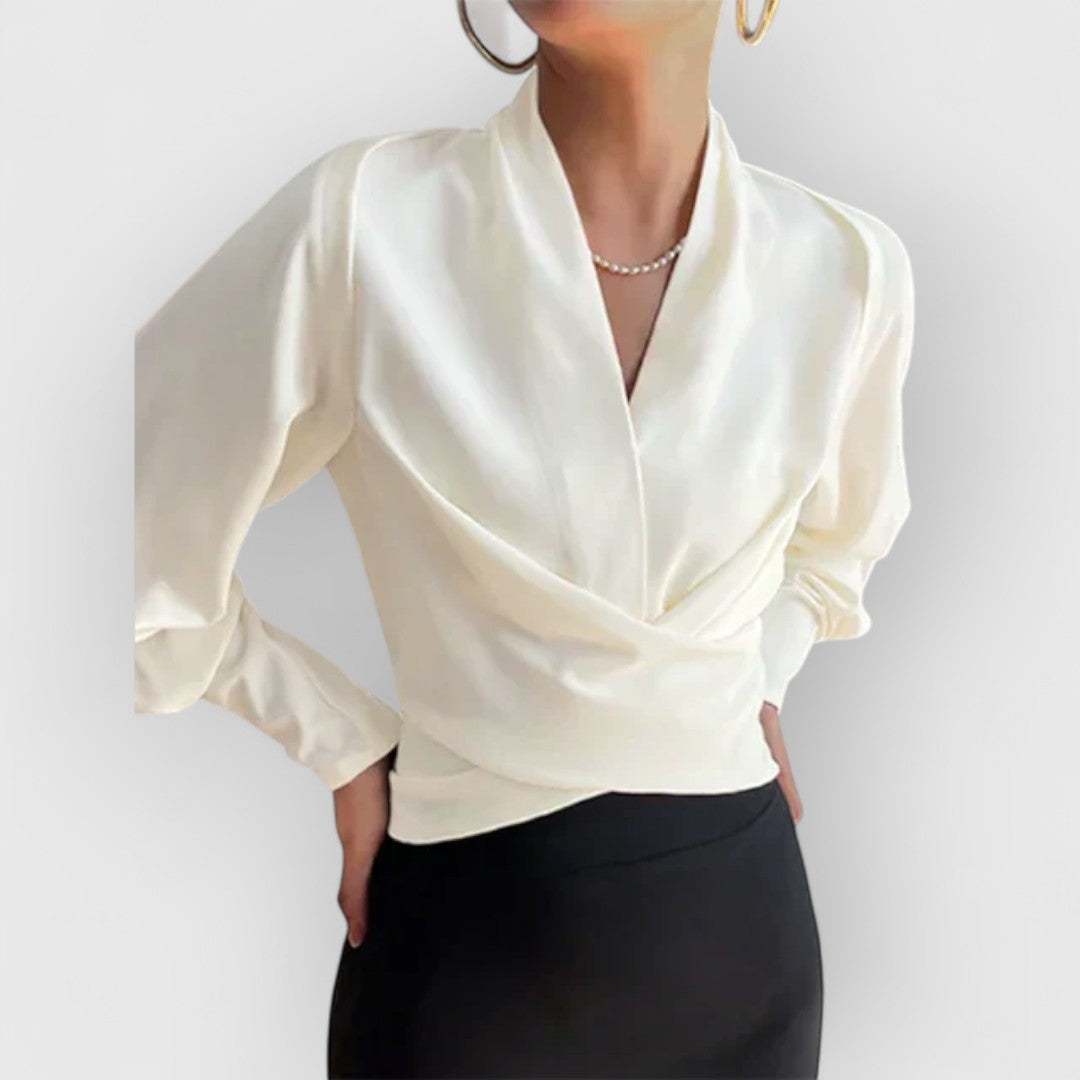 AURÉLIE | Blouse à manches bouffantes