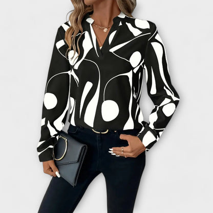 MAÏA | Blouse avec Design Géométrique