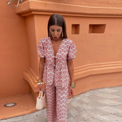ADÈLE | Ensemble Casual Imprimé