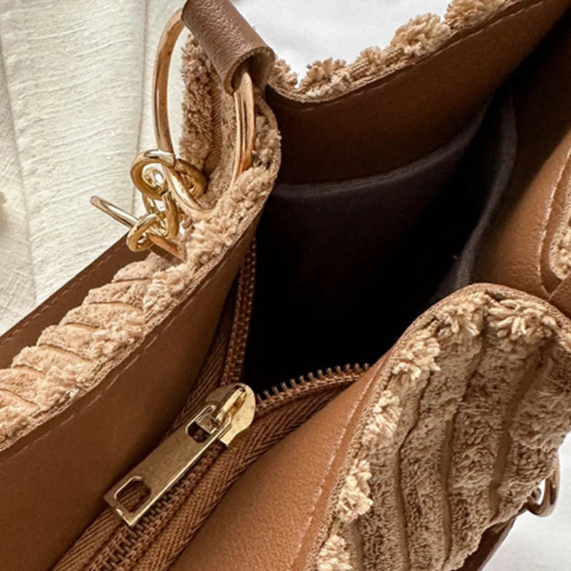 ALIX | Élégant sac tote en velours côtelé