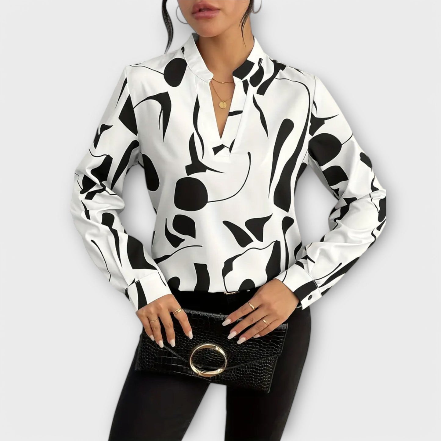 MAÏA | Blouse avec Design Géométrique