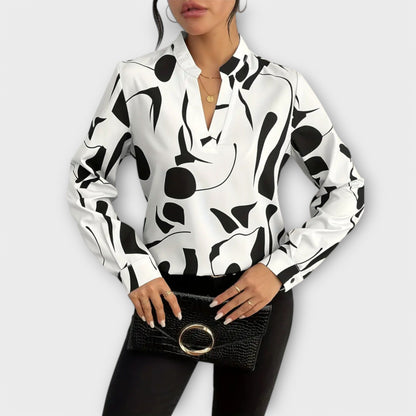 MAÏA | Blouse avec Design Géométrique