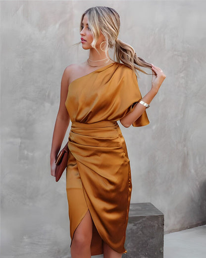 LUCIE | Robe Élégante Asymétrique