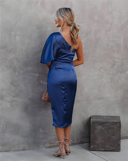 LUCIE | Robe Élégante Asymétrique
