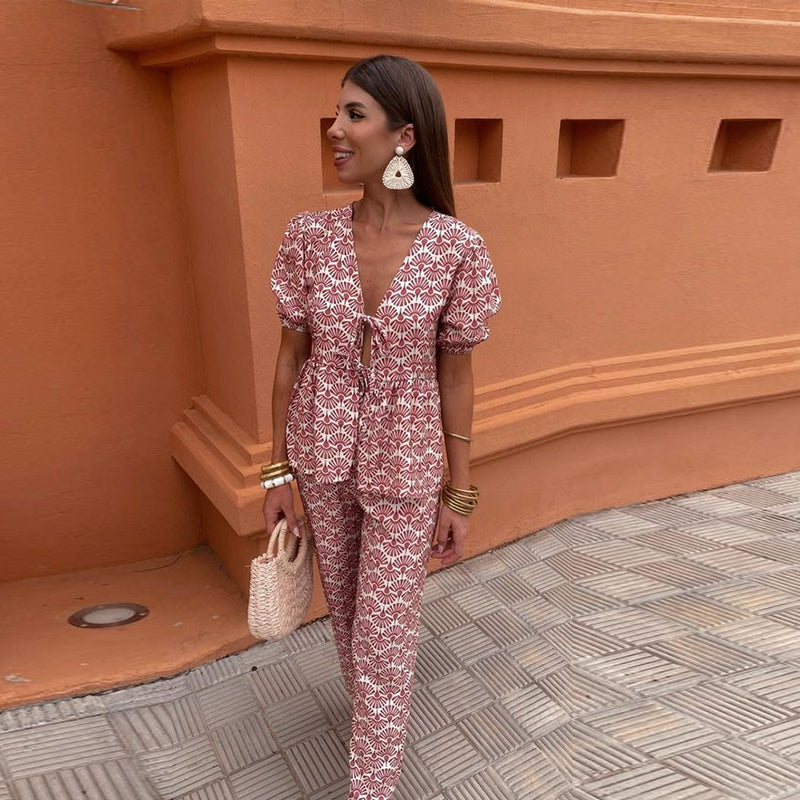 ADÈLE | Ensemble Casual Imprimé